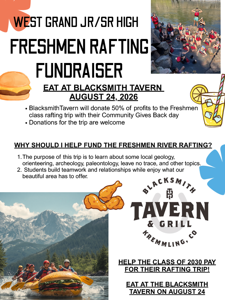 Freshmen River Rafting Fundraiser